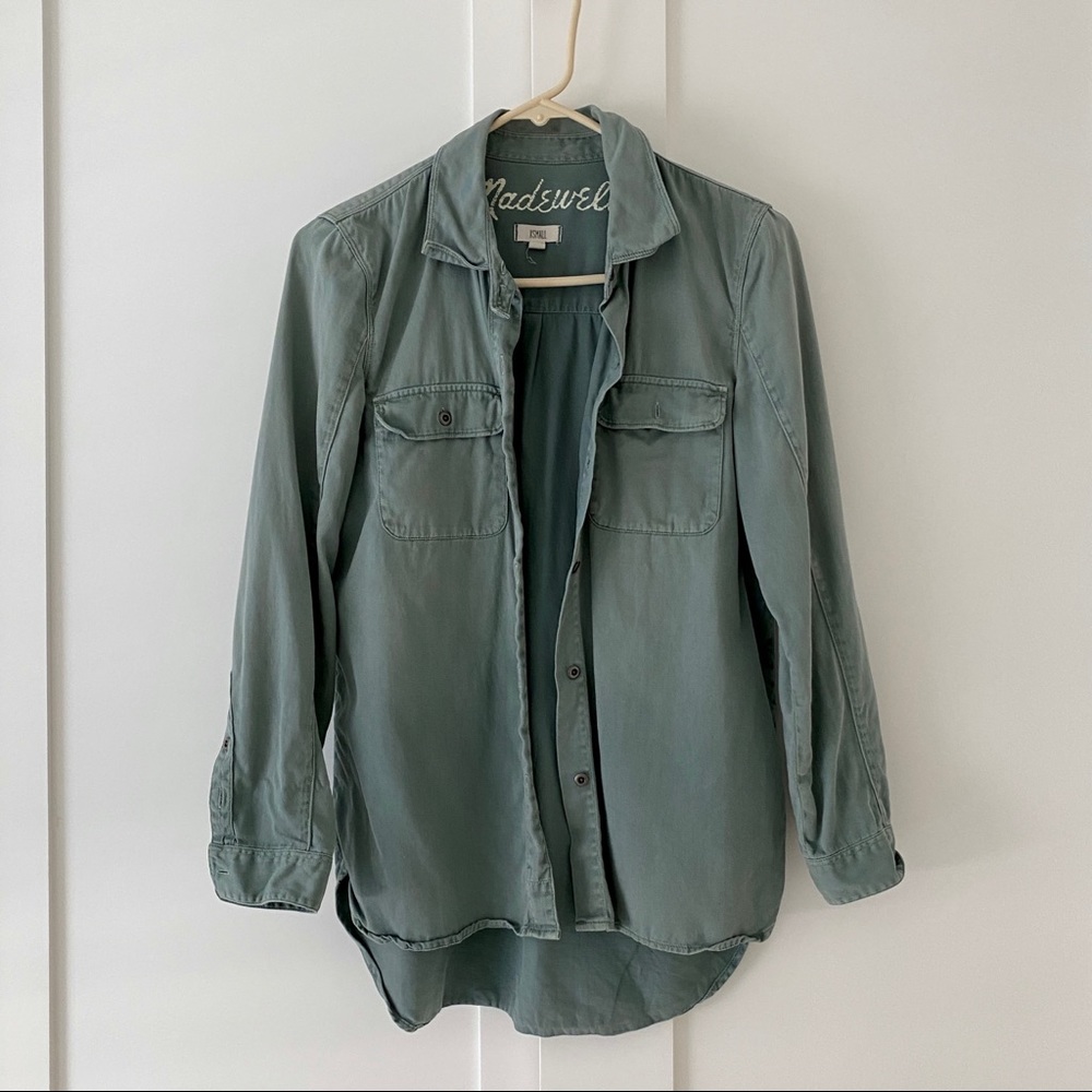 Madewell Olive Green Utility Shirt